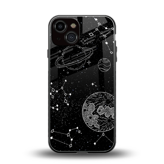 Stellar Voyage back phone cover | glass case for iphone 13