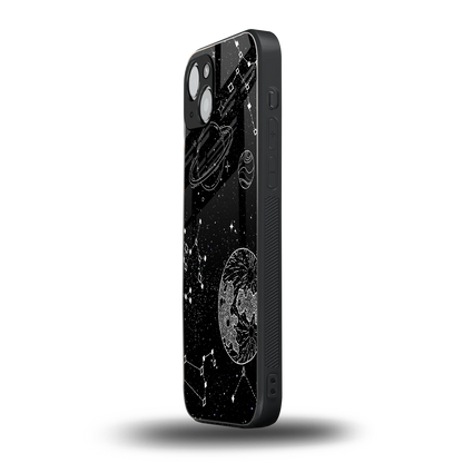 Stellar Voyage iphone 14 plus mobile cover | shockproof glass phone case