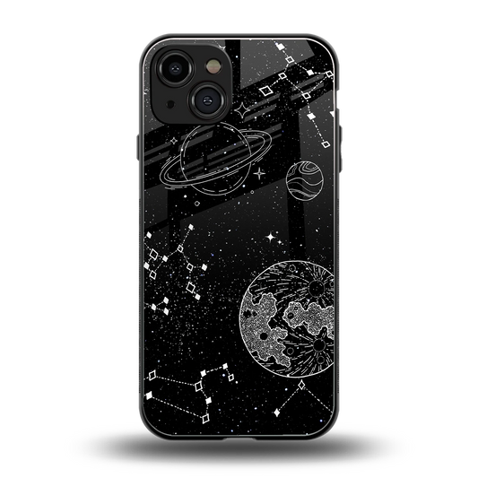 Stellar Voyage back phone cover | glass case for iphone 15
