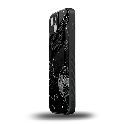 Stellar Voyage iphone 15 mobile cover | shockproof glass phone case