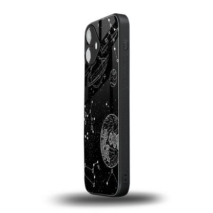 Stellar Voyage iphone 16 plus mobile cover | shockproof glass phone case