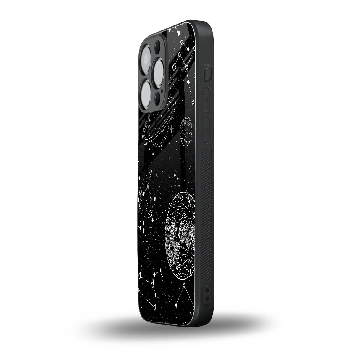 Stellar Voyage iphone 16 pro max mobile cover | shockproof glass phone case