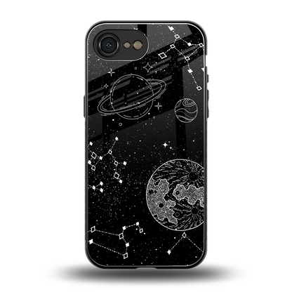 Stellar Voyage back phone cover | glass case for iphone 16e