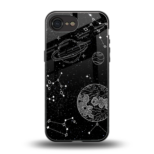 Stellar Voyage back phone cover | glass case for iphone 16e