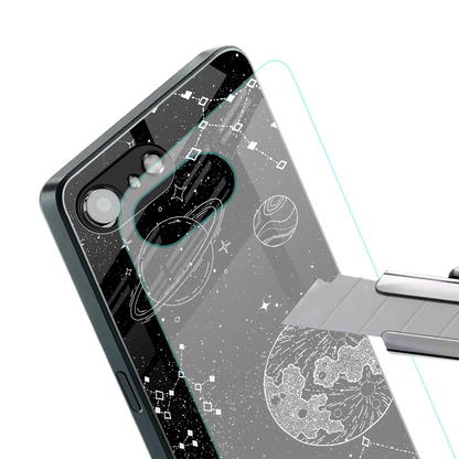 Stellar Voyage stylish phone case for iphone 16e | glossy glass and slim fit