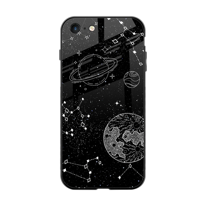 Stellar Voyage back phone cover | glass case for iphone 7