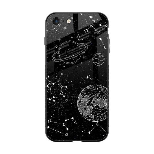 Stellar Voyage back phone cover | glass case for iphone 7