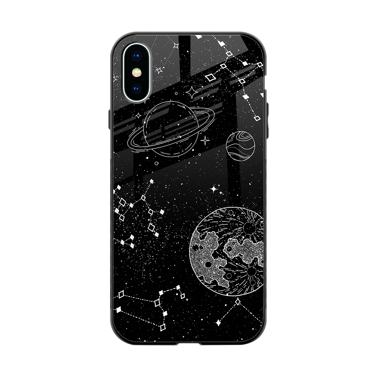 Stellar Voyage back phone cover | glass case for iphone xs