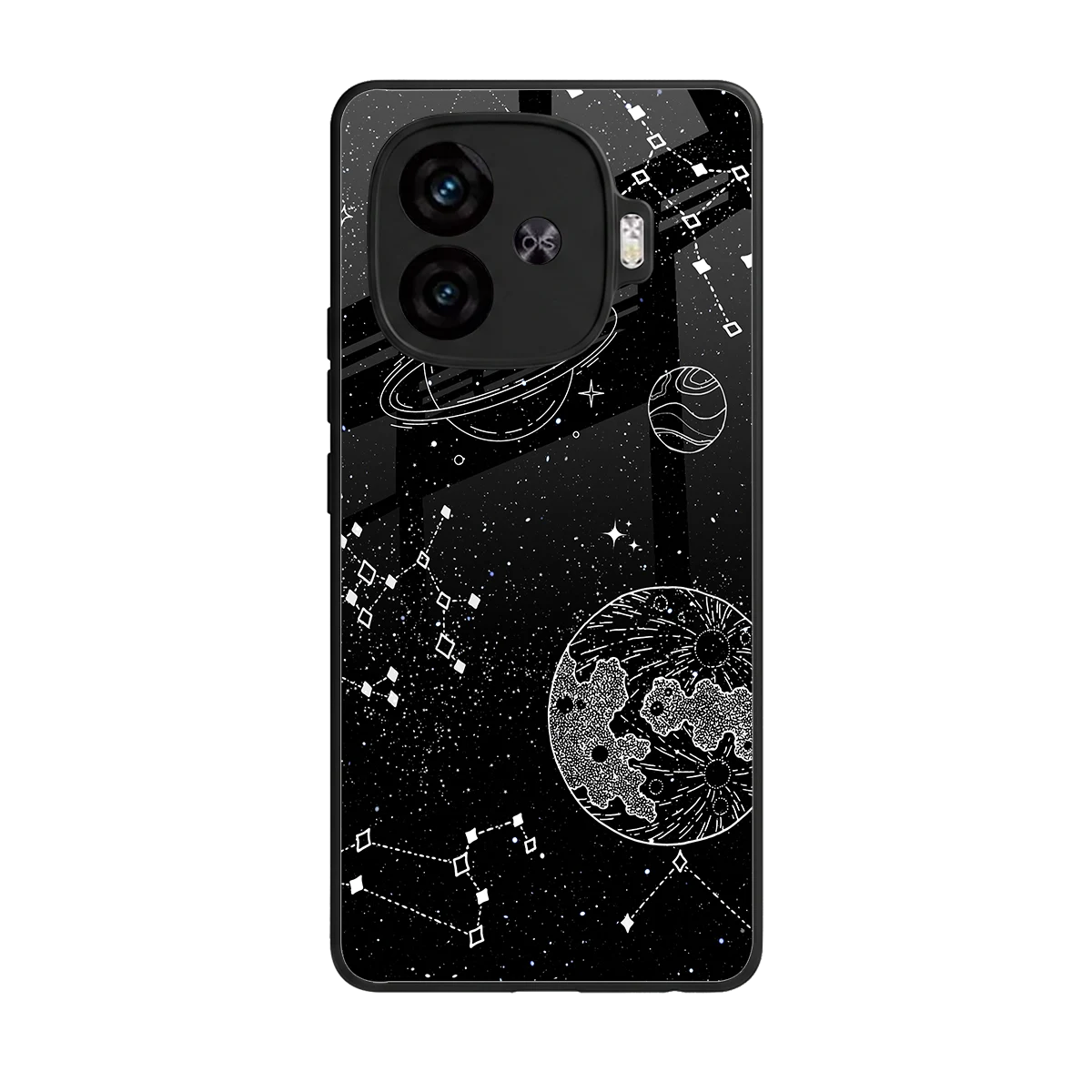 Stellar Voyage back phone cover | glass case for iqoo neo 10r 5g