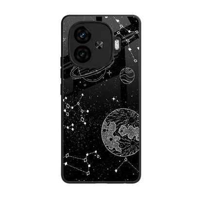 Stellar Voyage back phone cover | glass case for iqoo neo 10r 5g