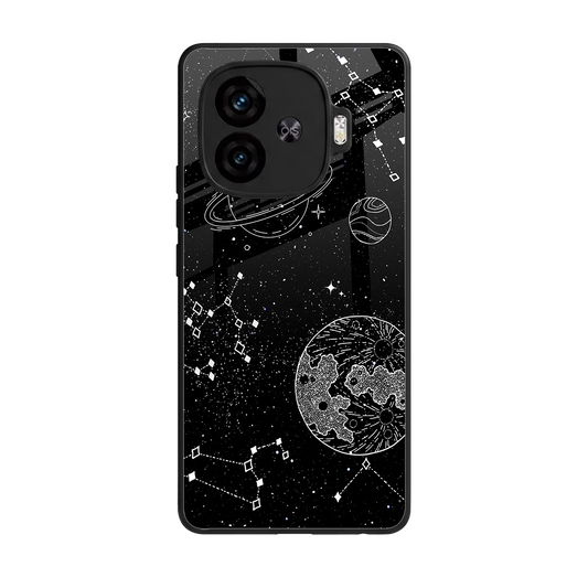 Stellar Voyage back phone cover | glass case for iqoo neo 10r 5g
