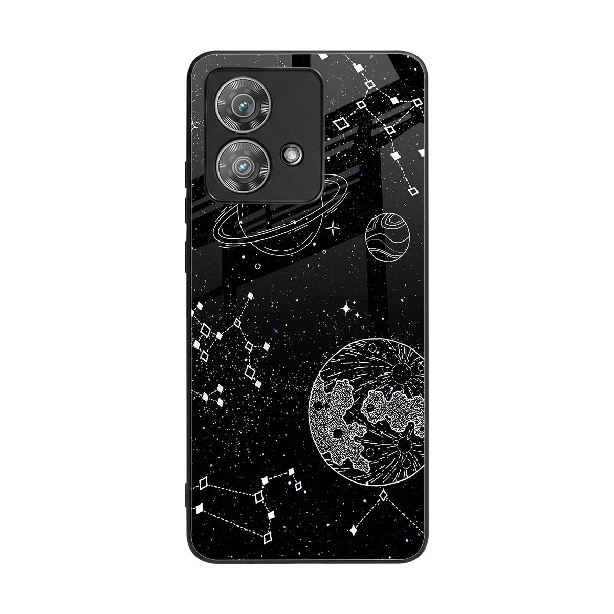 Stellar Voyage back phone cover | glass case for motorola edge 40 neo 5g