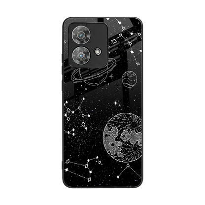 Stellar Voyage back phone cover | glass case for motorola edge 40 neo 5g