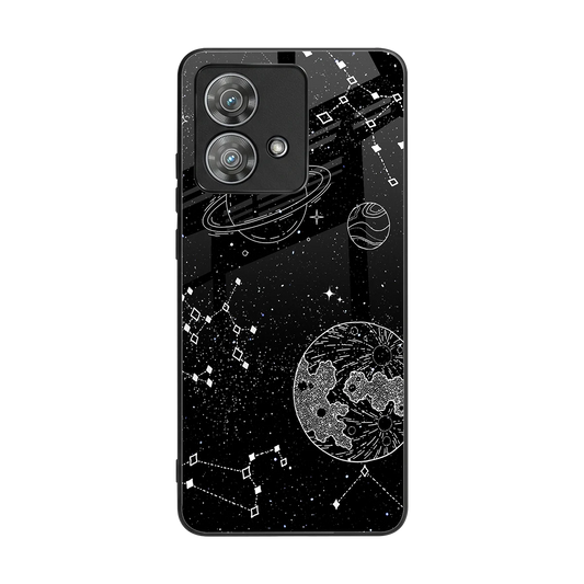 Stellar Voyage back phone cover | glass case for motorola edge 40 neo 5g