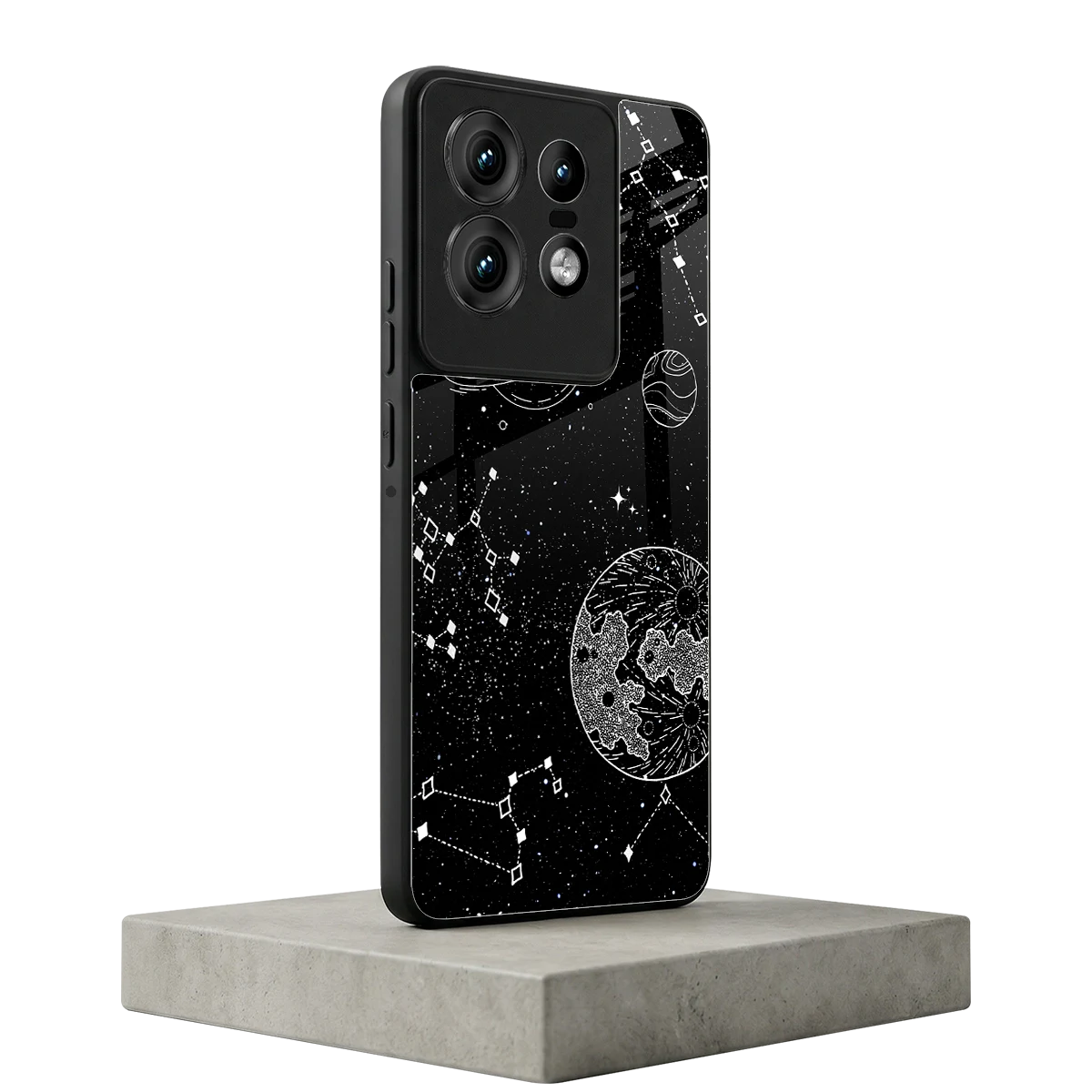 Stellar Voyage motorola edge 50 pro mobile cover | shockproof glass phone case