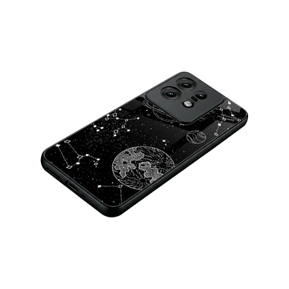 Stellar Voyage stylish phone case for motorola edge 50 pro | glossy glass and slim fit