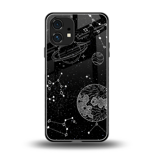 Stellar Voyage back phone cover | glass case for nothing phone 1