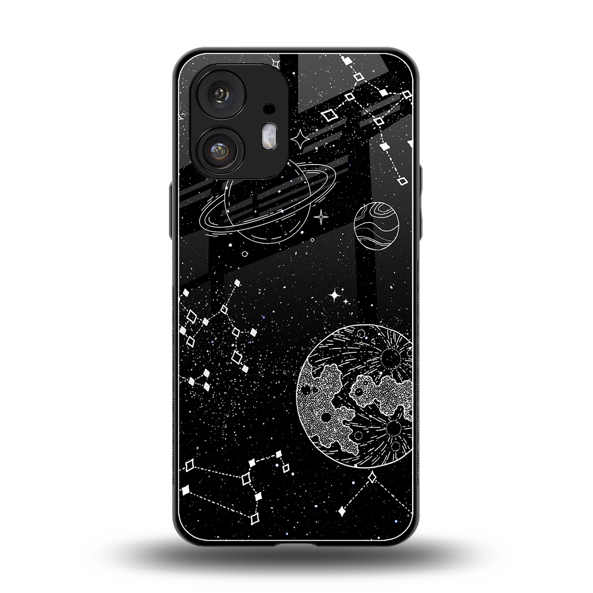Stellar Voyage back phone cover | glass case for nothing phone 2