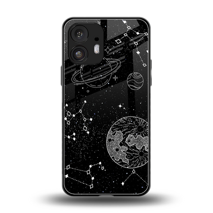 Stellar Voyage back phone cover | glass case for nothing phone 2