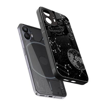 Stellar Voyage sleek nothing phone 2 cover with tempered glass back and TPU edges