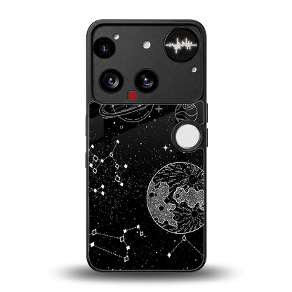 Stellar Voyage back phone cover | glass case for nothing phone 3
