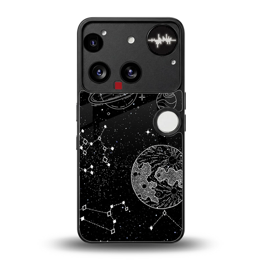 Stellar Voyage back phone cover | glass case for nothing phone 3