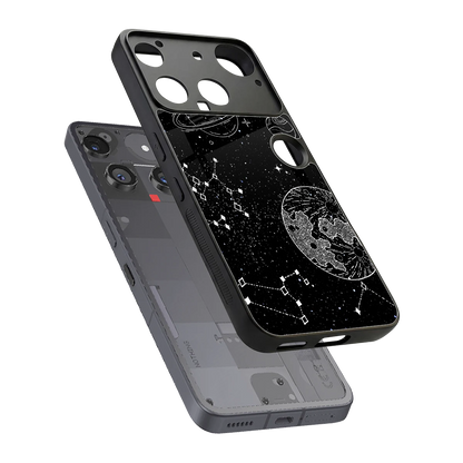 Stellar Voyage sleek nothing phone 3 cover with tempered glass back and TPU edges