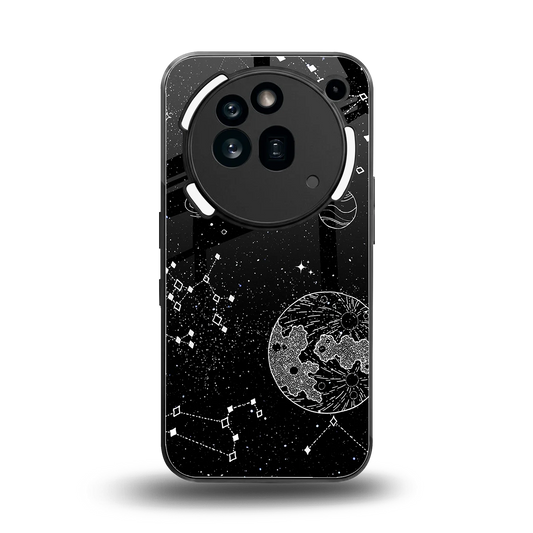 Stellar Voyage back phone cover | glass case for nothing phone 3a pro