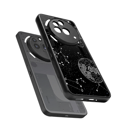 Stellar Voyage sleek nothing phone 3a pro cover with tempered glass back and TPU edges