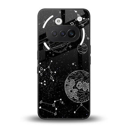 Stellar Voyage back phone cover | glass case for nothing phone 3a