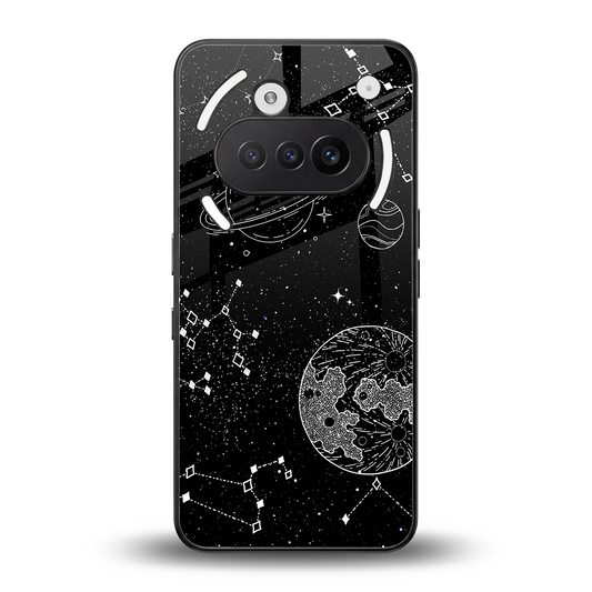 Stellar Voyage back phone cover | glass case for nothing phone 3a