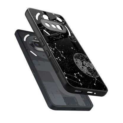 Stellar Voyage sleek nothing phone 3a cover with tempered glass back and TPU edges