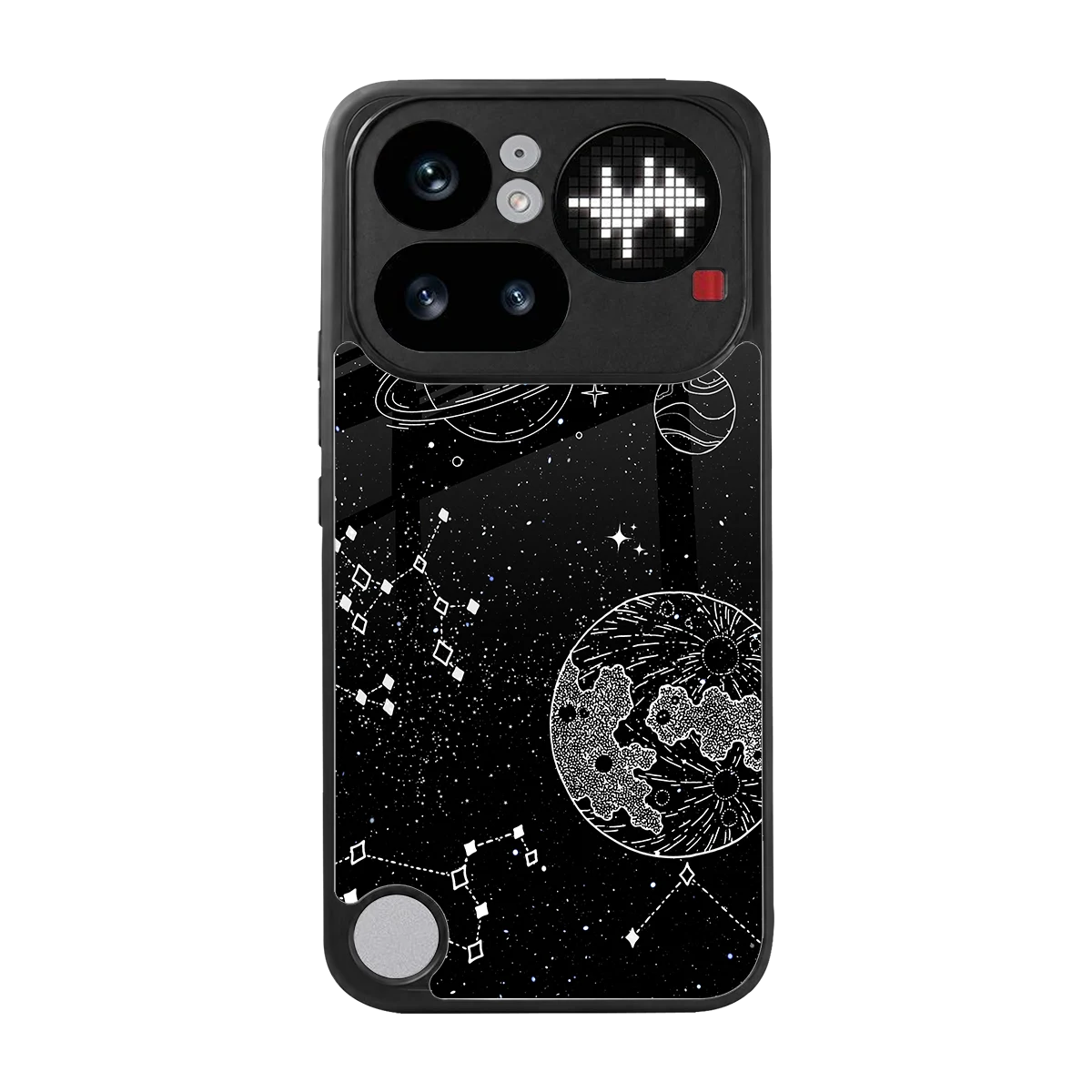 Stellar Voyage back phone cover | glass case for nothing phone 4a pro