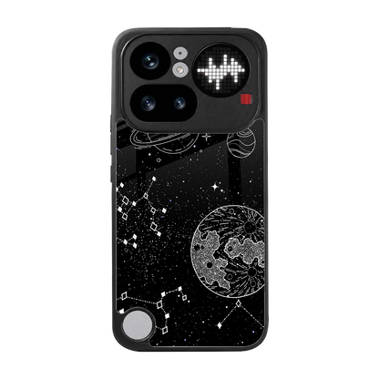 Stellar Voyage back phone cover | glass case for nothing phone 4a pro