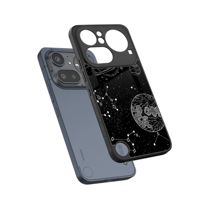 Stellar Voyage sleek nothing phone 4a pro cover with tempered glass back and TPU edges