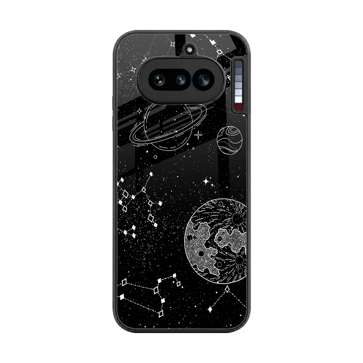 Stellar Voyage back phone cover | glass case for nothing phone 4a