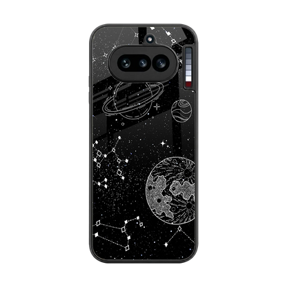 Stellar Voyage back phone cover | glass case for nothing phone 4a