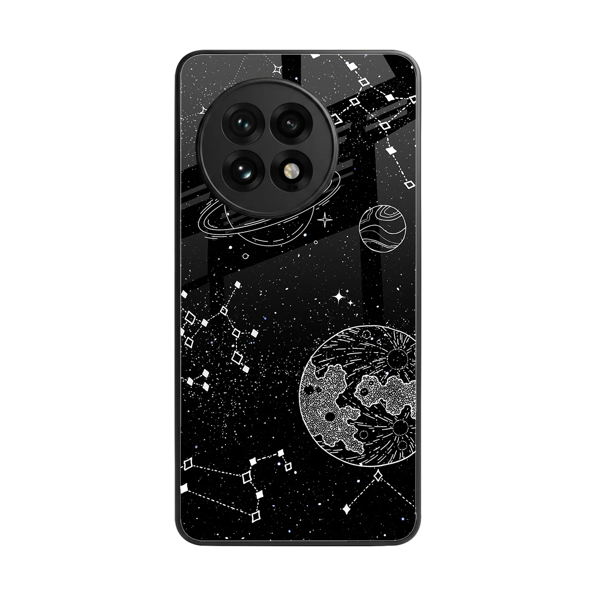 Stellar Voyage back phone cover | glass case for oneplus 13r