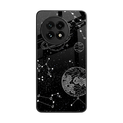 Stellar Voyage back phone cover | glass case for oneplus 13r