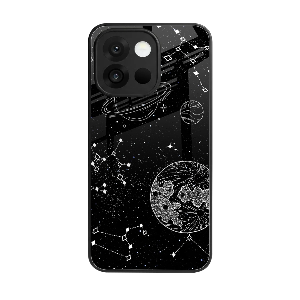 Stellar Voyage back phone cover | glass case for oneplus 13s