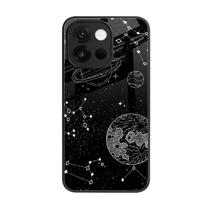 Stellar Voyage back phone cover | glass case for oneplus 13s