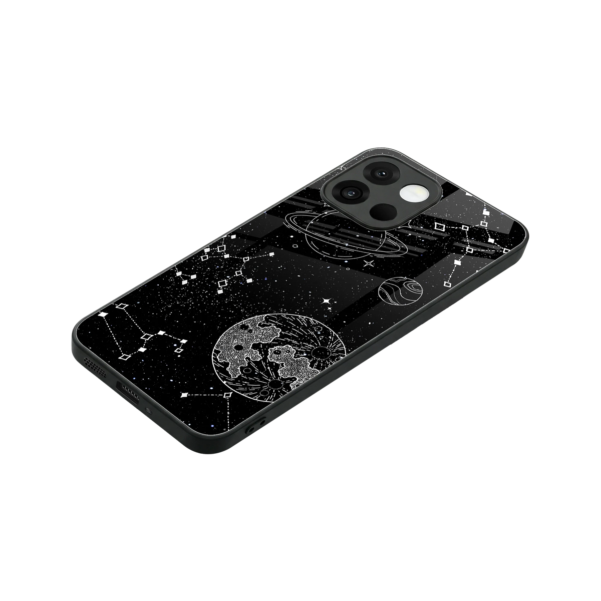 Stellar Voyage stylish phone case for oneplus 13s | glossy glass and slim fit