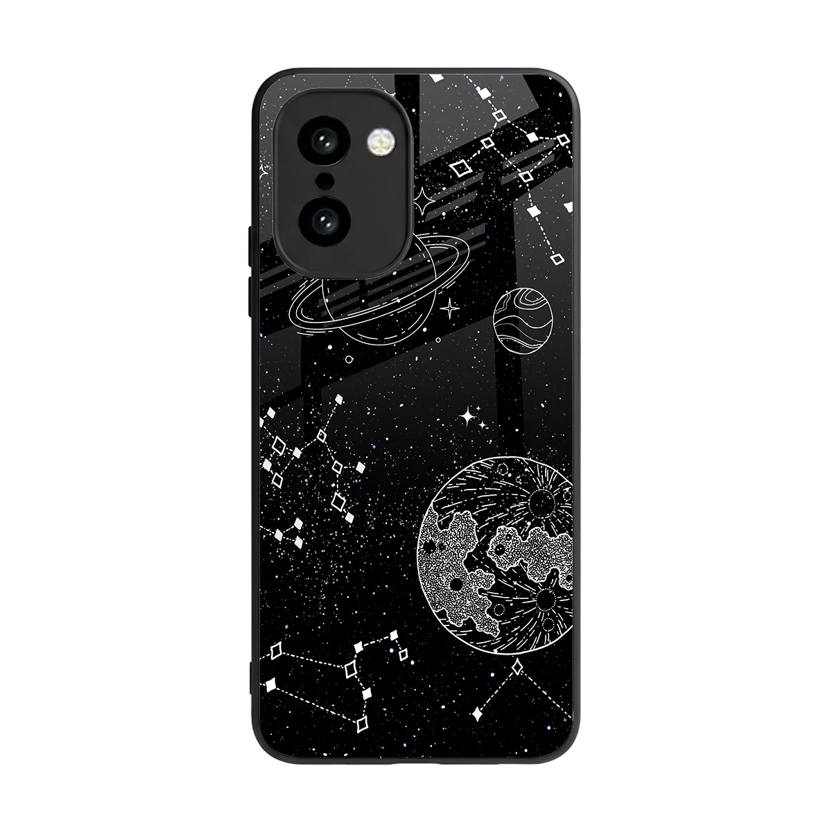Stellar Voyage back phone cover | glass case for oneplus 15r