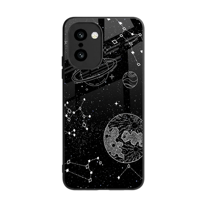 Stellar Voyage back phone cover | glass case for oneplus 15r