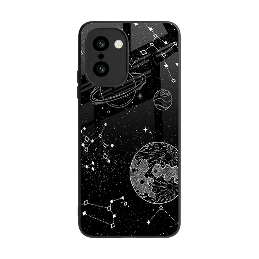 Stellar Voyage back phone cover | glass case for oneplus 15r
