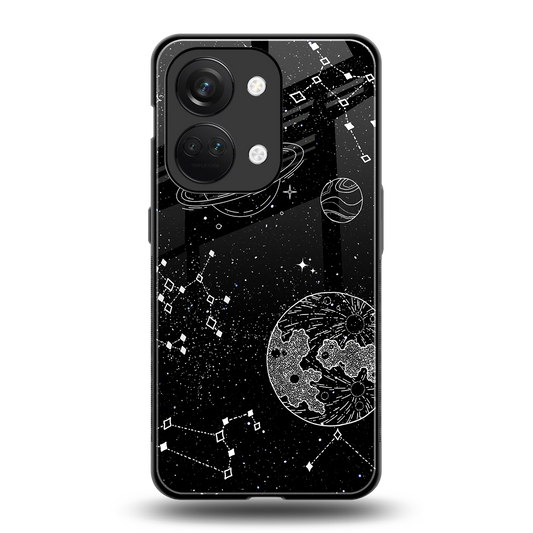 Stellar Voyage back phone cover | glass case for oneplus nord 3