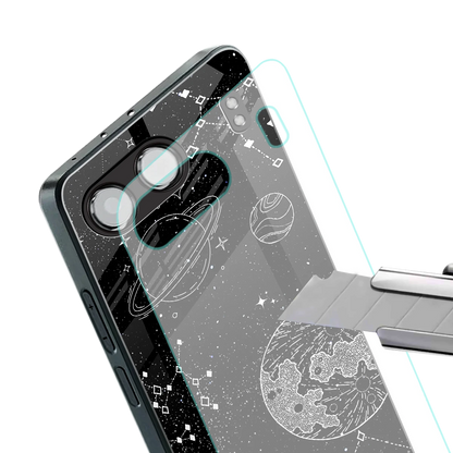 Stellar Voyage stylish phone case for oneplus nord 4 | glossy glass and slim fit