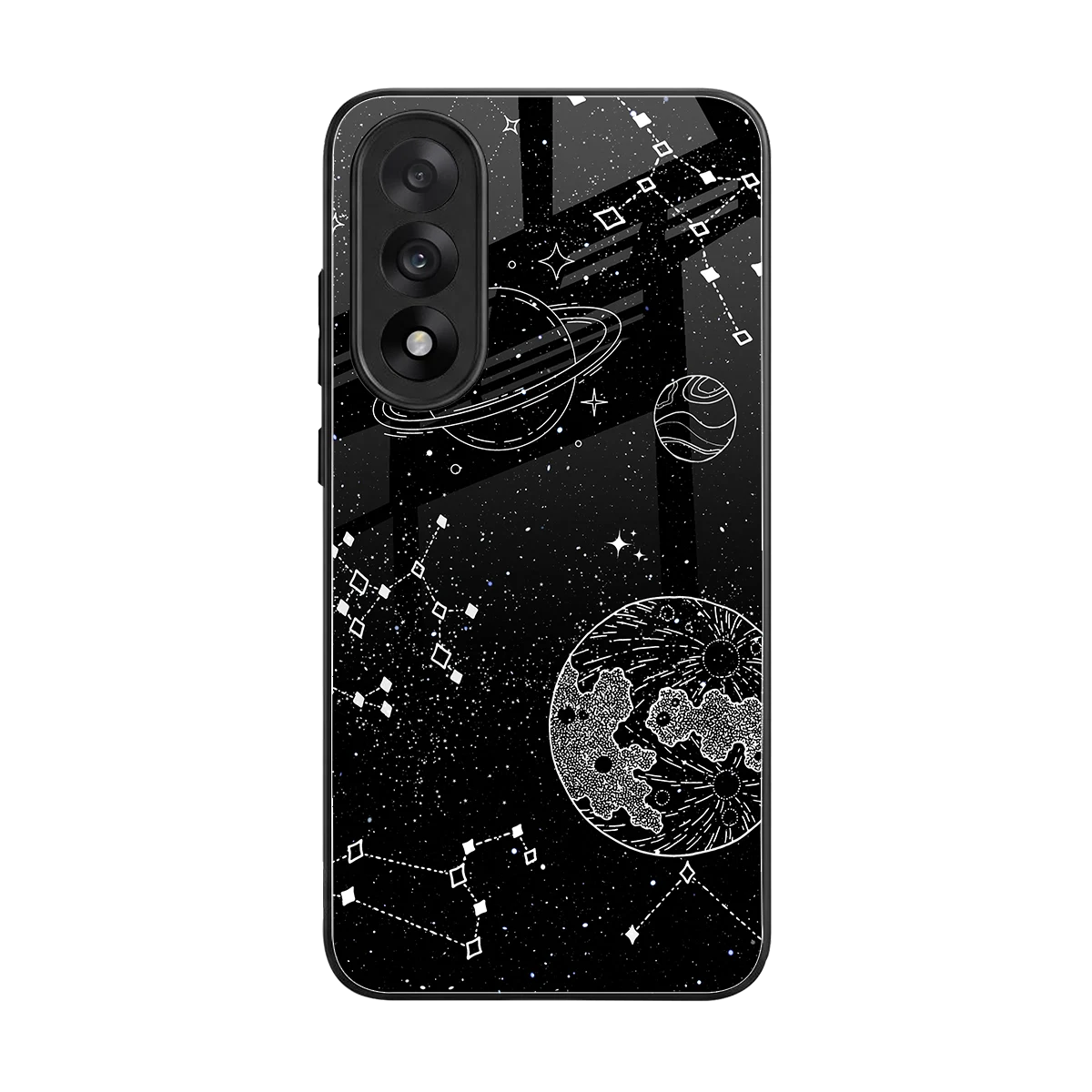 Stellar Voyage back phone cover | glass case for oneplus nord 5