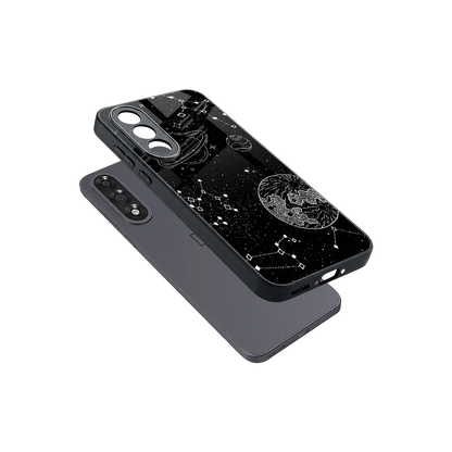 Stellar Voyage sleek oneplus nord 5 cover with tempered glass back and TPU edges