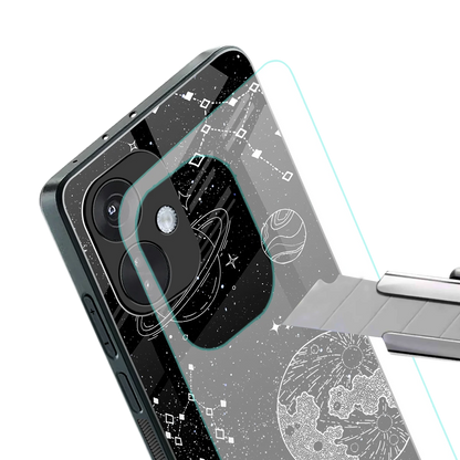 Stellar Voyage stylish phone case for oneplus nord ce 3 | glossy glass and slim fit